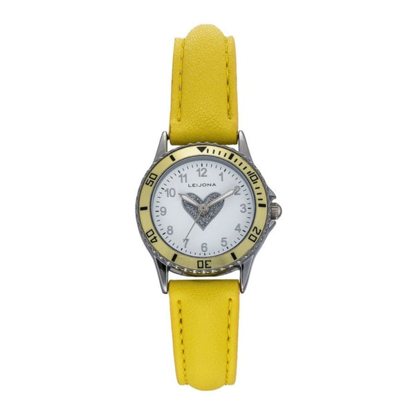 Leijona Kids Yellow 5323-896 rannekello hinta