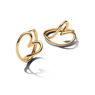 Pandora Essence Organically Shaped Heart rengaskorvakorut