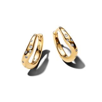 Pandora Essence Organically Shaped Stone-Set Hoop korvakorut