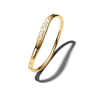 Pandora Essence Organically Shaped Stone-Set rannerengas