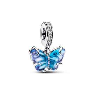 Pandora Moments Blue Murano Glass Butterfly hela