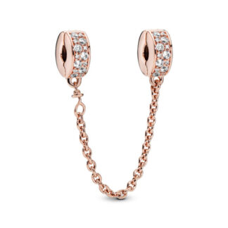 Pandora Moments Clear Pavé Safety Chain hela