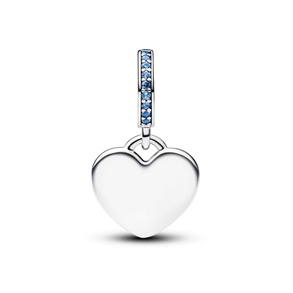 Pandora Moments Engravable Heart Blue Stone hela