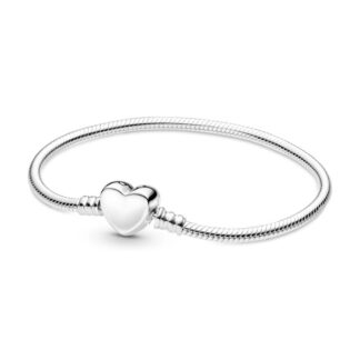 Pandora Moments Engravable Heart Clasp Snake Chain rannekoru