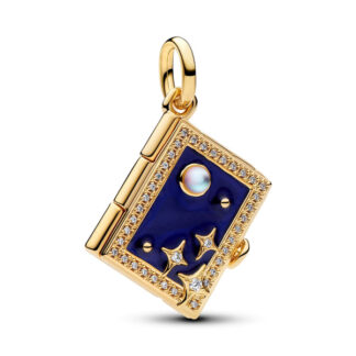Pandora Moments Engravable Magic Book Dangle hela