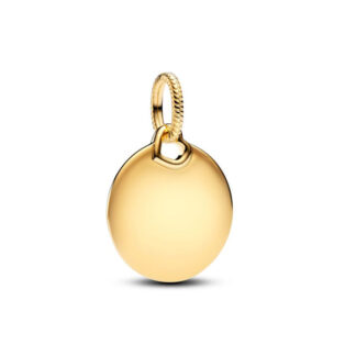 Pandora Moments Engravable Round Tag riipus