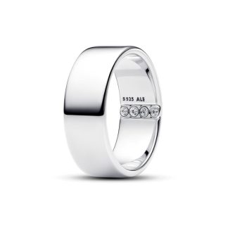 Pandora Moments Engravable Wide Band sormus