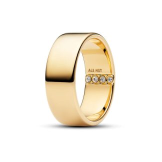 Pandora Moments Engravable Wide Band sormus