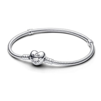Pandora Moments Heart Clasp Snake Chain rannekoru