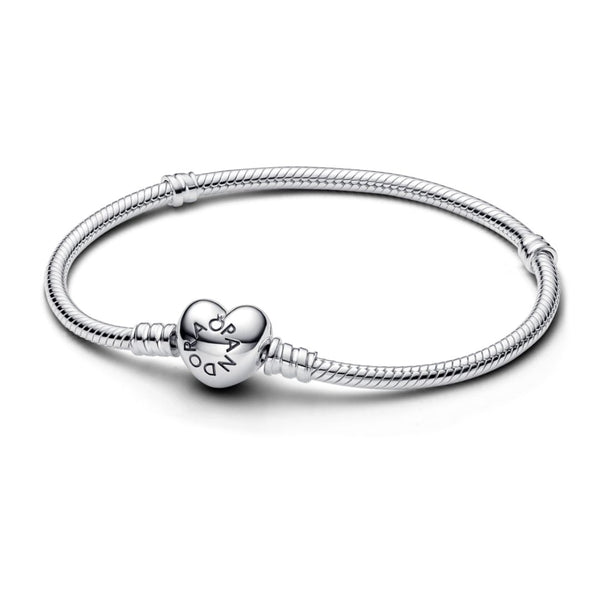Pandora Moments Heart Clasp Snake Chain rannekoru