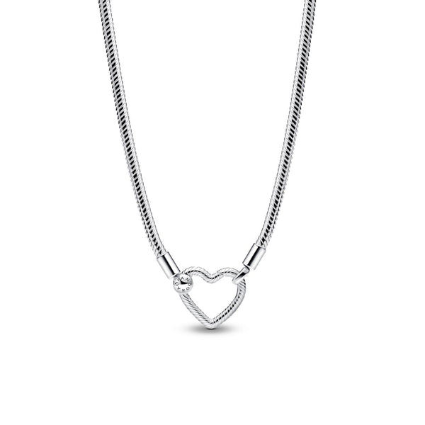 Pandora Moments Heart Closure Snake Chain kaulakoru