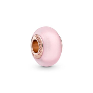 Pandora Moments Matte Pink Murano Glass hela