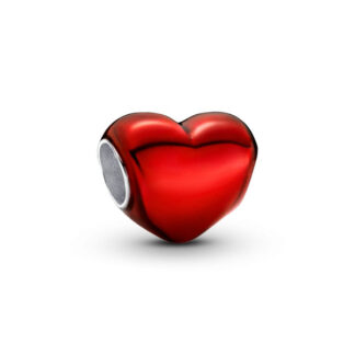 Pandora Moments Metallic Red Heart hela