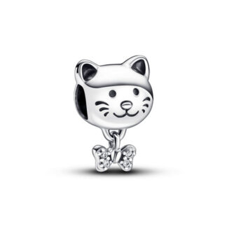Pandora Moments Pet Cat & Bow hela