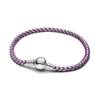 Pandora Moments Purple Cord Box Chain rannekoru
