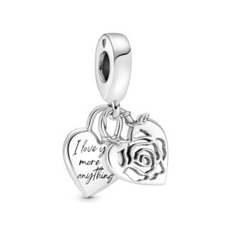Pandora Moments Rose Heart Padlock hela