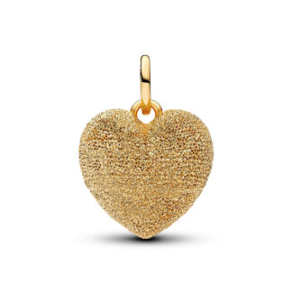 Pandora Moments Textured Puffy Heart Dangle