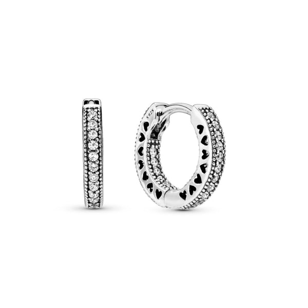 Pandora Pavé Heart rengaskorvakorut