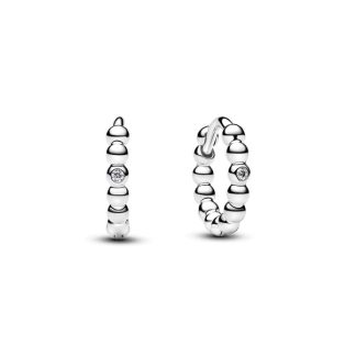Pandora Signature Beaded Huggie rengaskorvakorut