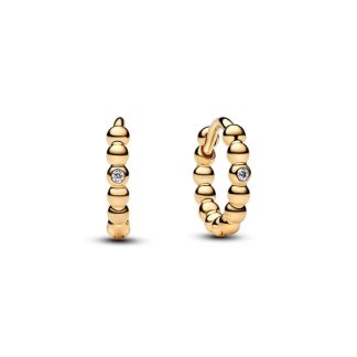 Pandora Signature Beaded Huggie rengaskorvakorut