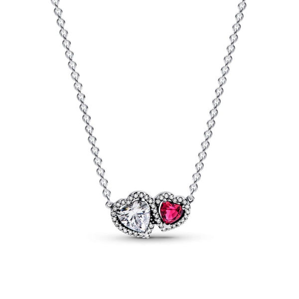 Pandora Timeless Halo Hearts Pendant kaulakoru