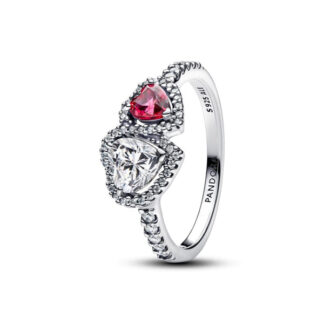 Pandora Timeless Halo Hearts sormus