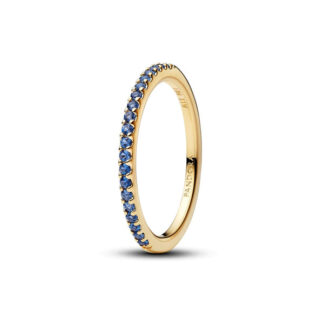 Pandora Timeless Sparkling Blue Half-Eternity Band sormus
