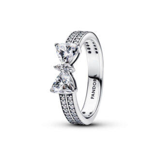 Pandora Timeless Sparkling Bow Double-row sormus