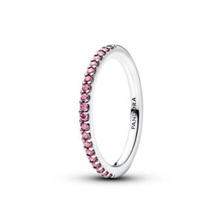 Pandora Timeless Sparkling Pink Band sormus