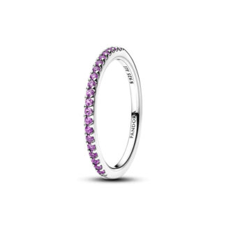 Pandora Timeless Sparkling Purple Half-Eternity Band sormus
