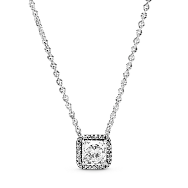 Pandora Timeless Square Sparkle Halo kaulakoru