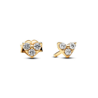 Pandora Timeless Triple Stone Heart tappikorvakorut