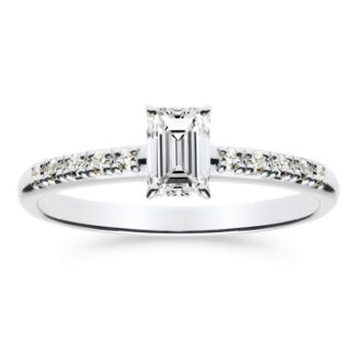 Silván Charlotte Emerald timanttisormus 0