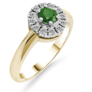 Silván Lauriel timanttisormus smaragdilla