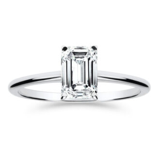 Silván Solitaire Emerald timanttisormus 1