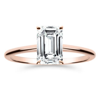 Silván Solitaire Emerald timanttisormus 1