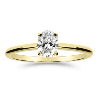 Silván Solitaire Ovaali timanttisormus 0