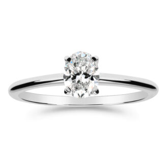 Silván Solitaire Ovaali timanttisormus 0