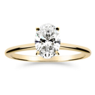 Silván Solitaire Ovaali timanttisormus 1
