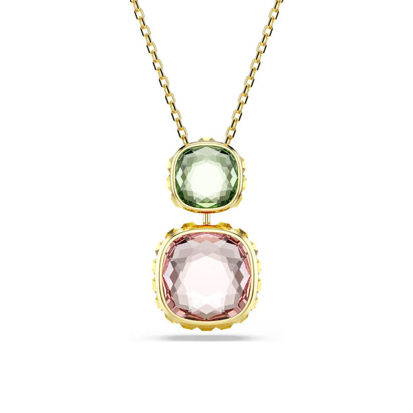 Swarovski Chroma kaulakoru keltakullanväri ja eriväriset kristallit