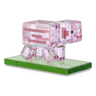 Swarovski Minecraft Pig -kristallifiguuri