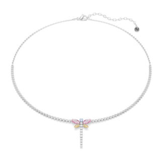 Swarovski x Ariana Grande Dragonfly Y kaulakoru erivärisillä kristalleilla