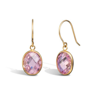 Vittoria korvakorut vaaleanpunaisilla zirkoneilla