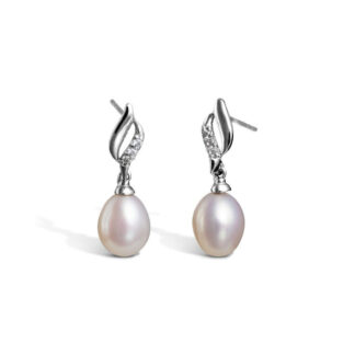 Vittoria korvakorut zirkoneilla ja makeanveden helmillä